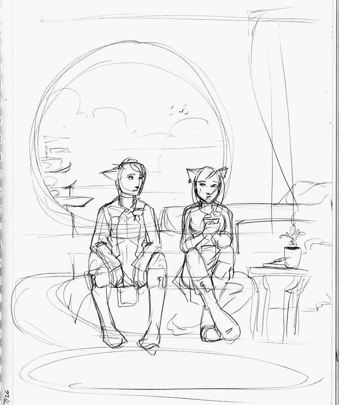 Sketch: Terrell and Alysha