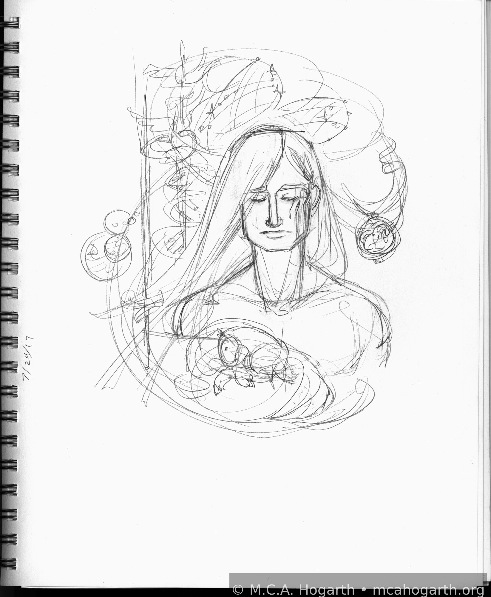 Elemental Jahir &mdash; Sketchbook 123 &middot; Page 42 (2019)