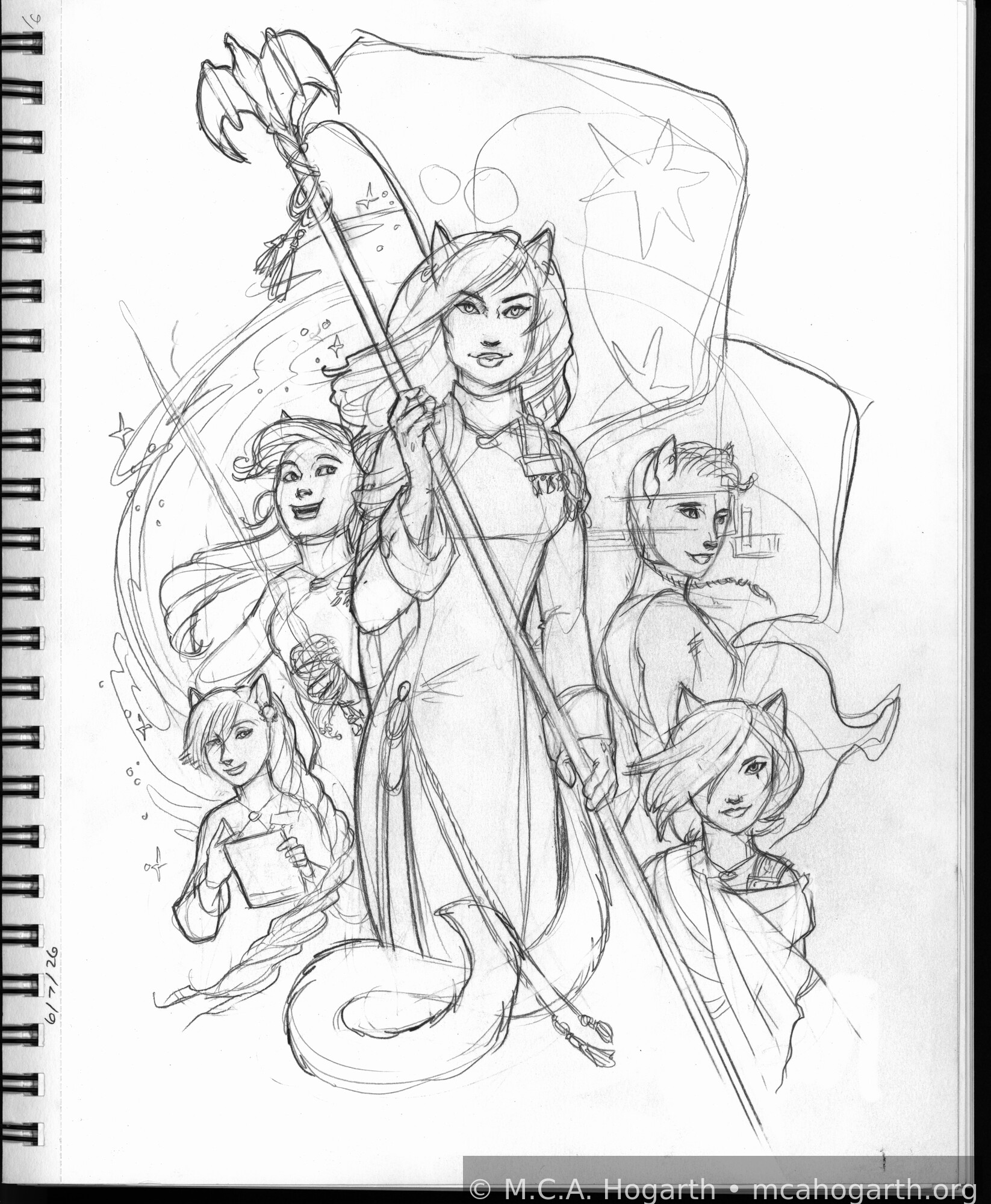 Stardancer Women Poster &mdash; Sketchbook 143 &middot; Page 16 (2026)