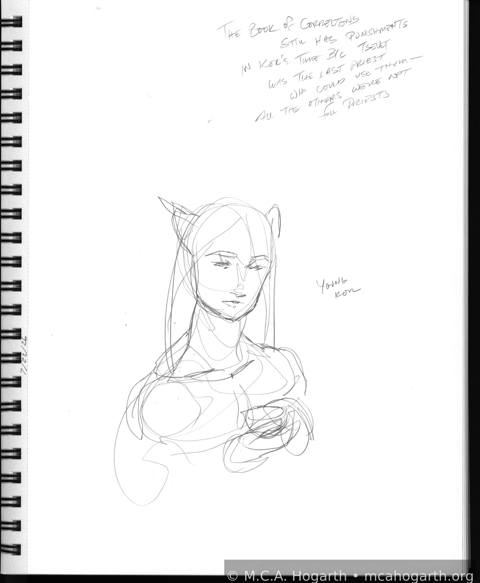 Young Kor &mdash; Sketchbook 144 &middot; Page 16 (2026)
