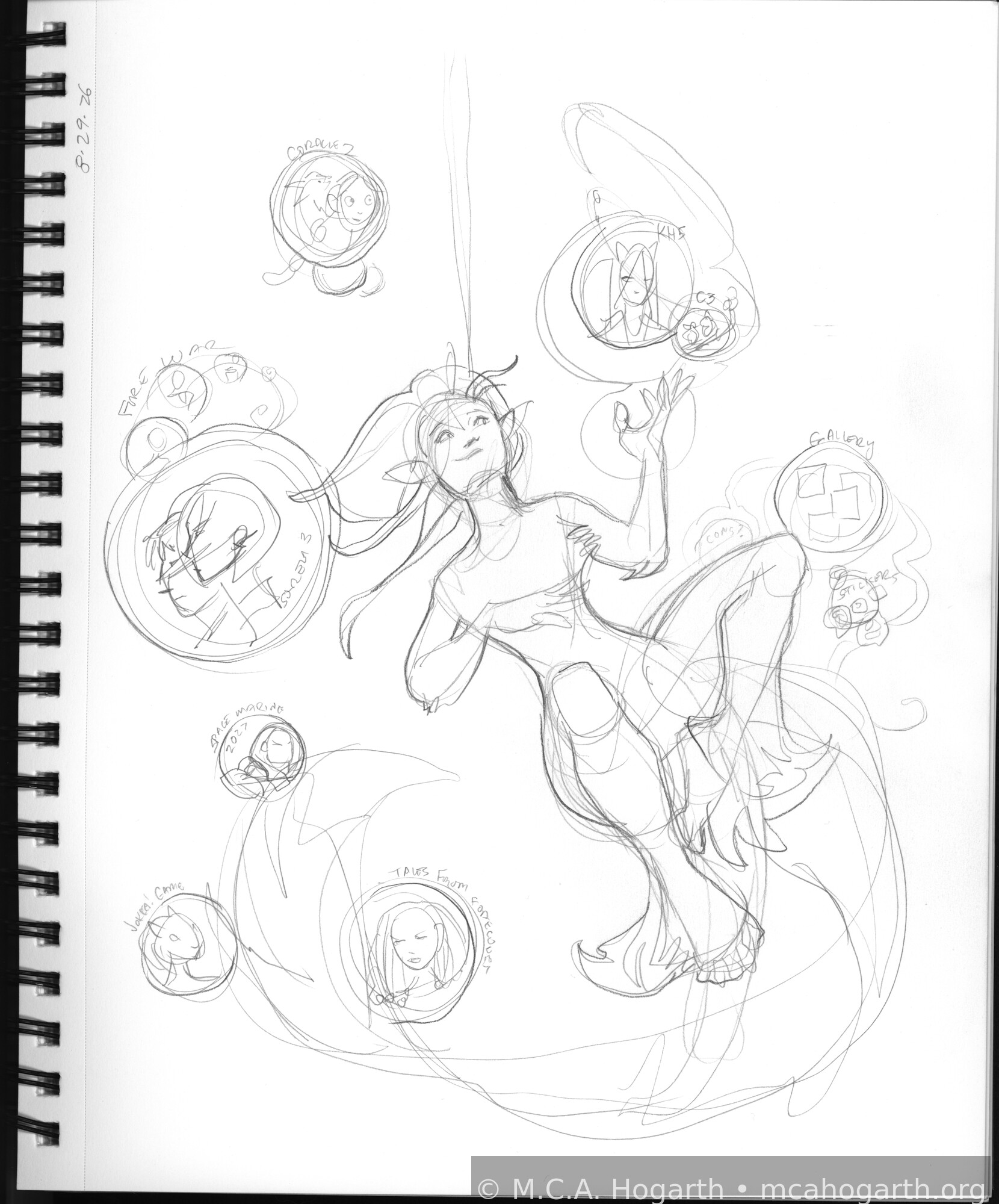 Current Projects On My Mind &mdash; Sketchbook 145 &middot; Page 17 (2026)