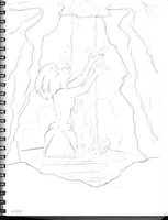 Glaseah Bathing In Waterfall