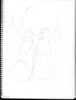 Distant Song And Silv Looking At The Moon