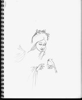 Christmas Angel With Cardinal