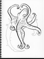 Inked Dancing Octopus