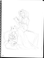 Eldritch With Lyre And Tamillee Child