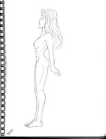 Human Female From Side