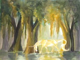 Everglades Unicorn Sketch