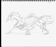 Mom Dragon Striding