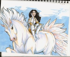 Kat On A Horse