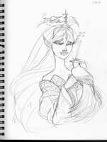 Elf Queen With Bird