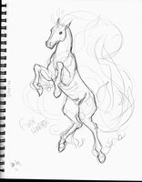 Rearing Fire Horse