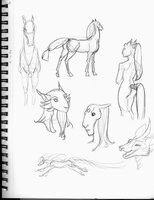 Various Aliens And Horses