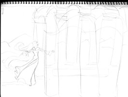 Distant Dancing Among Columns