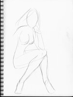 Female Seated Chin In Hand