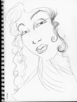 Woman With Curls