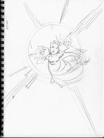 Woman Directing Electron Pathways From Above
