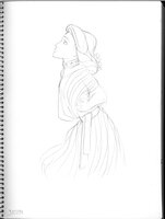 Girl With Swirly Robe