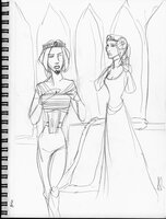 Severine Getting Dressed