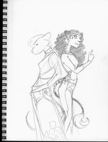 Jaguar With Artist Friend 1