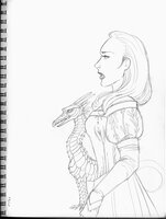 Woman And Dragon