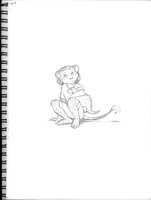 Child Jaguar And Dinosaur