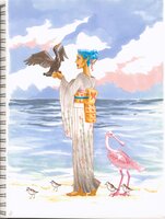 Celieth with Birds
