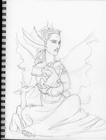 Winged Princess With Pets