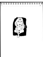 Inked Human Woman Lozenge