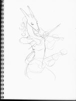 Dragon Playing Violin