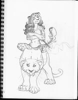 Jaguar With Cat Companion