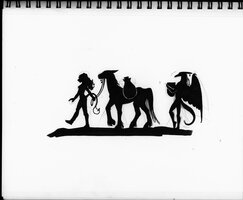 Three Kings Day Silhouettes 2005 (First Two Figures)